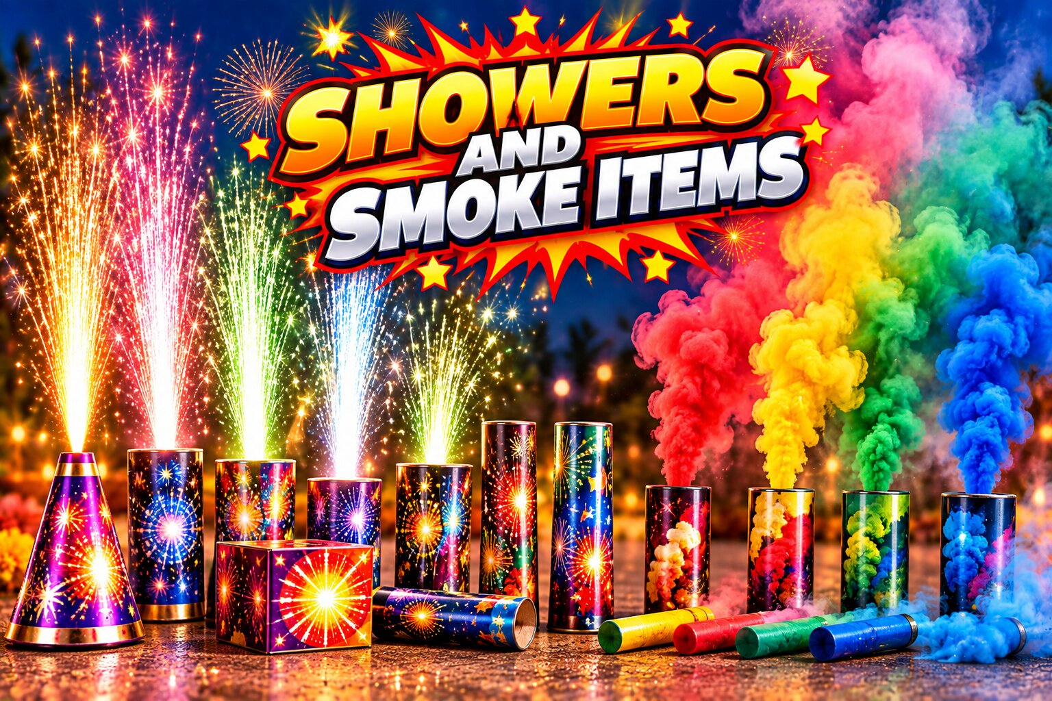 SHOWERS AND SMOKE ITEMS